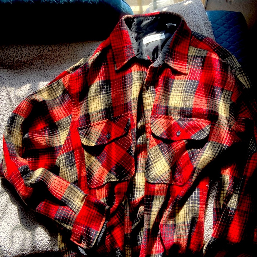 Sears Roebuck and Co. wool button up long sleeve shirt